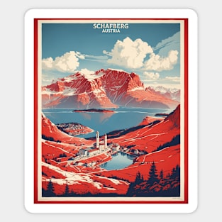 Schafberg Austria Vintage Travel Retro Tourism Magnet